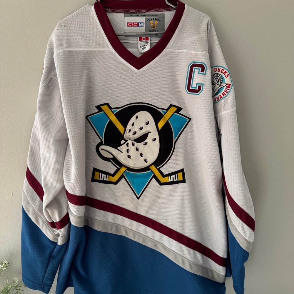 Paul Kariya "Throwback" CCM Jersey Anaheim Mighty Ducks XL - Picture 2 of 6